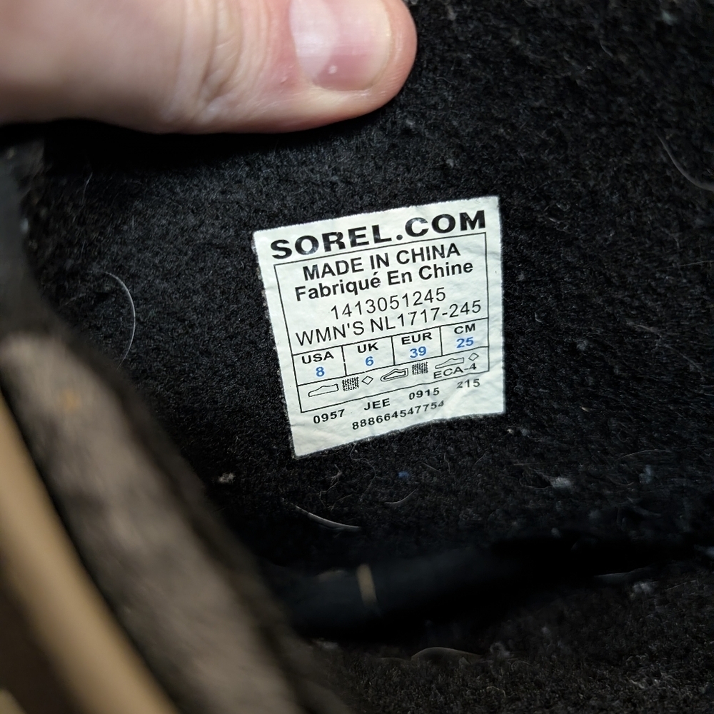Sorel 1964 Premium CVS NL1717 Boots Women's 8 Lace Up - Picture 6 of 9